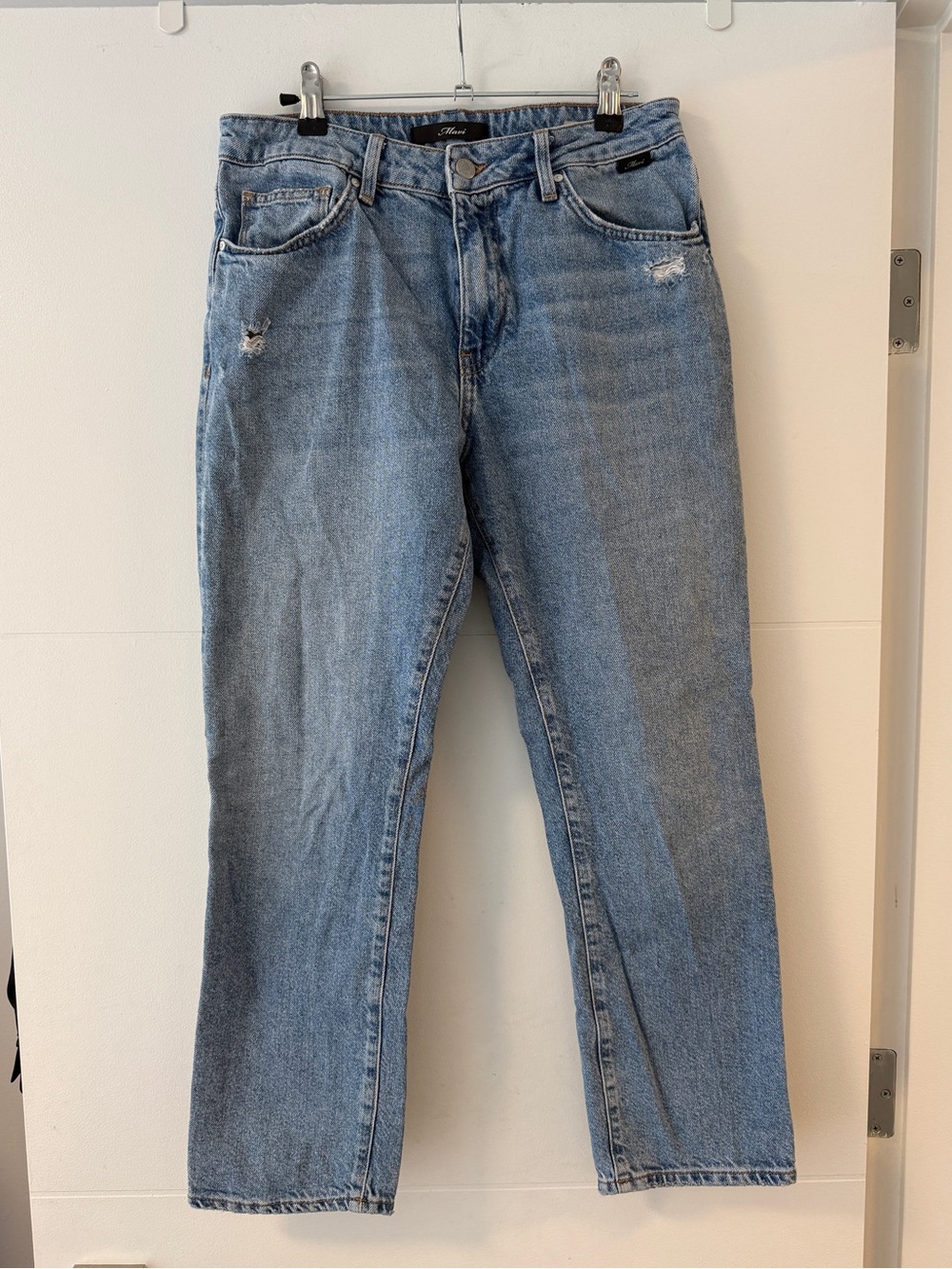 Mavi Viola High Rise Slim Straight Jeans 29/27 Distressed